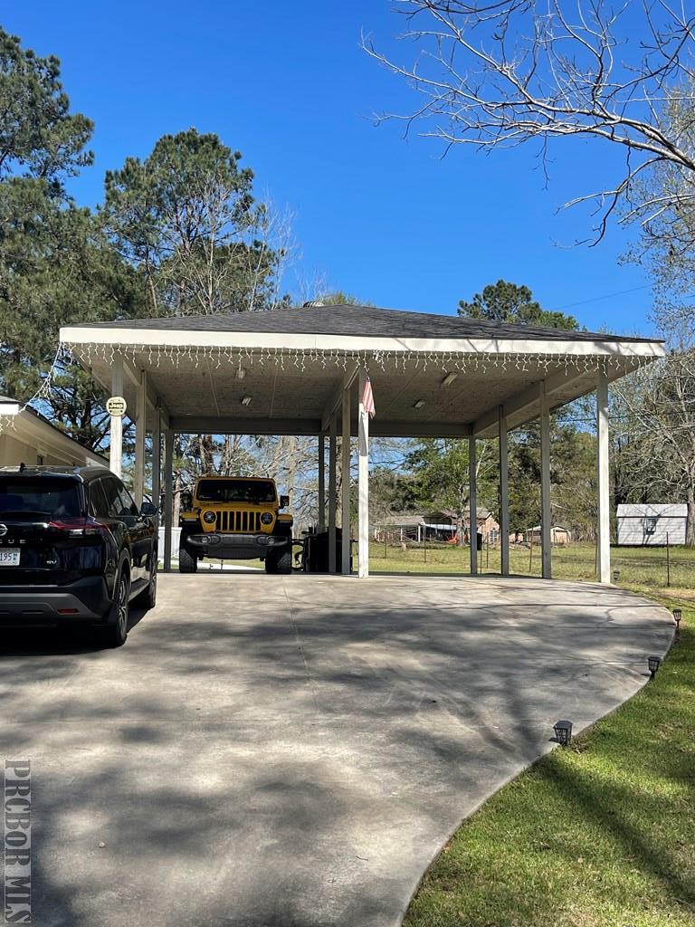 carport/pavilion with rv parking 